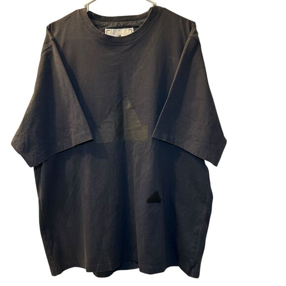 Adidas Future Icons Badge of Sport T-Shirt Men's Size Large Dark Gray/Black - Picture 2 of 9